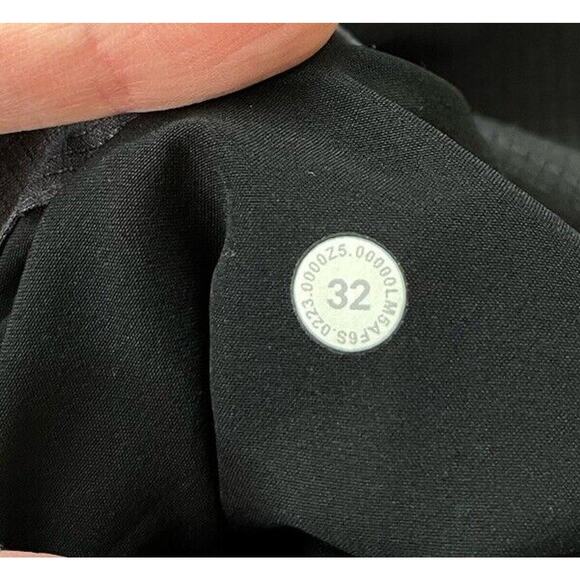 Lululemon Grey Check Commission Slim-Fit Men's Dress Pants Size 32 - Picture 3 of 5